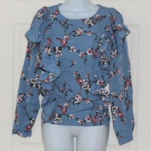 Ruffle Floral Blouse